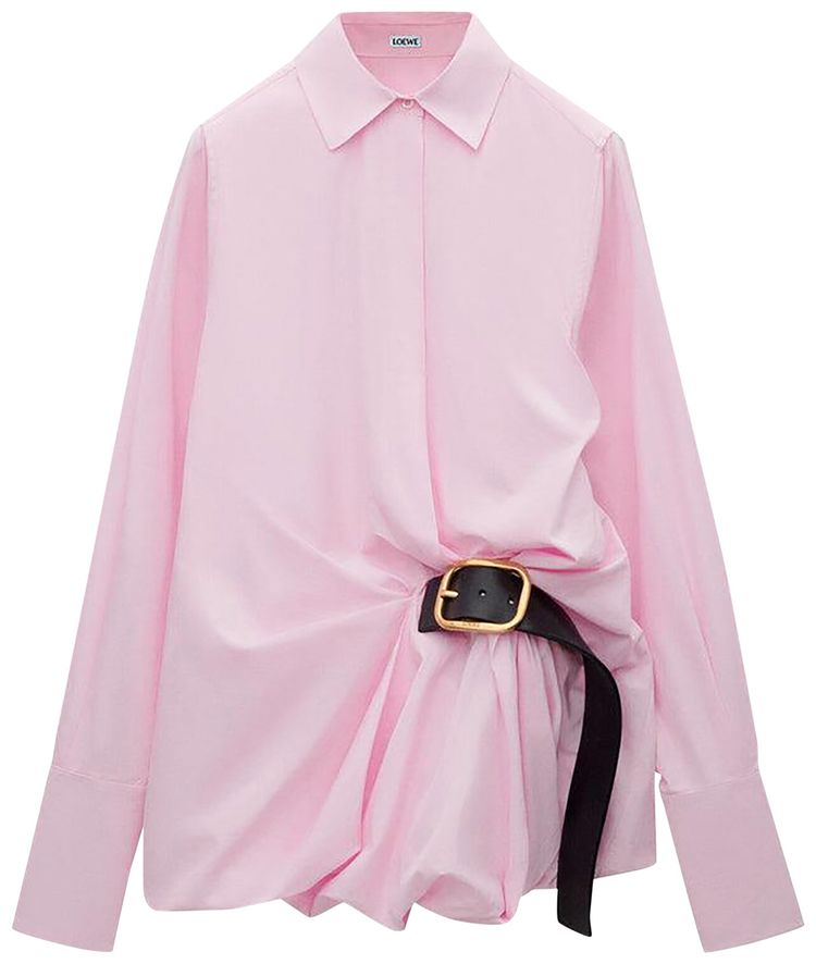 Loewe Belted Shirt Pink
