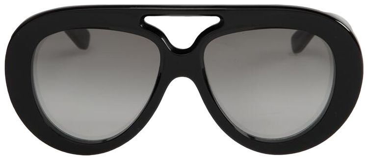 Loewe Curvy Sunglasses Shiny BlackGradient Smoke