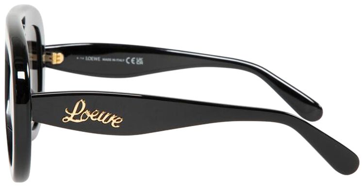 Loewe Curvy Sunglasses Shiny BlackGradient Smoke