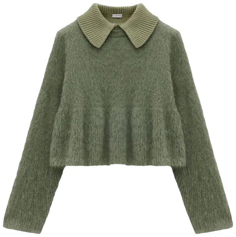 Loewe Polo Sweater Khaki Green