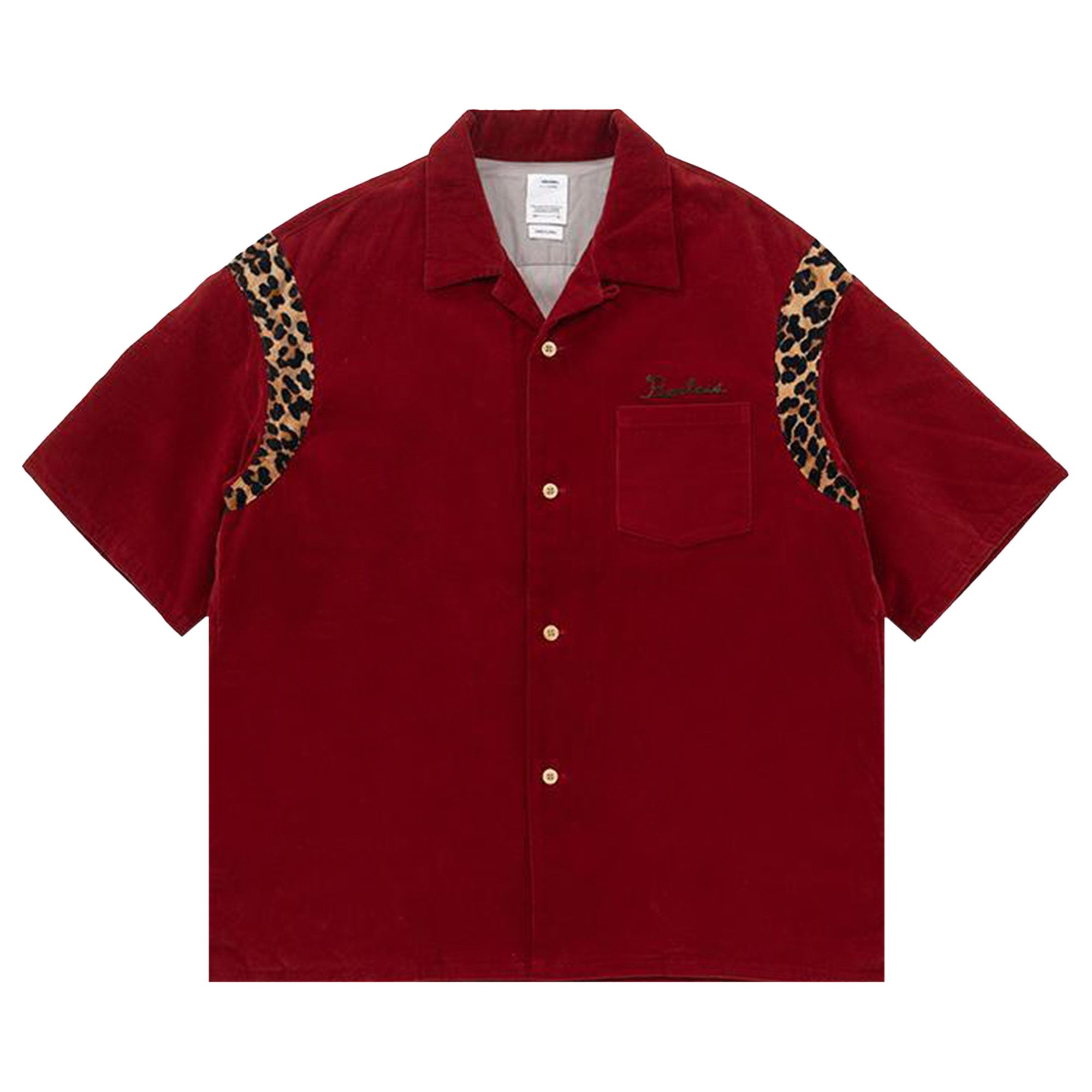 Buy Visvim Wallis Down Short-Sleeve Shirt 'Red' - 124205011006 RED