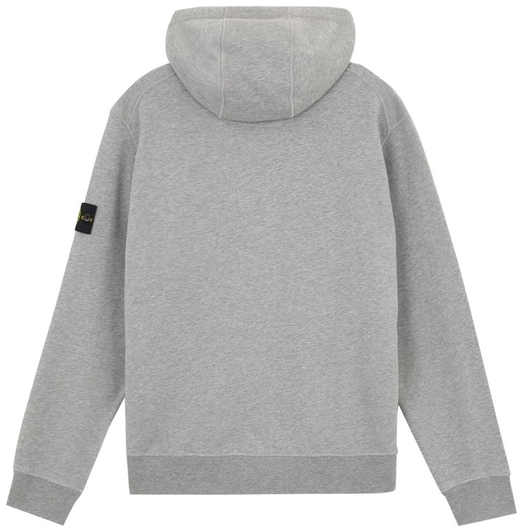 Stone Island Compass Badge Hoodie Melange Grey