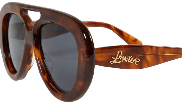 Loewe Curvy Sunglasses Blonde HavanaBlue
