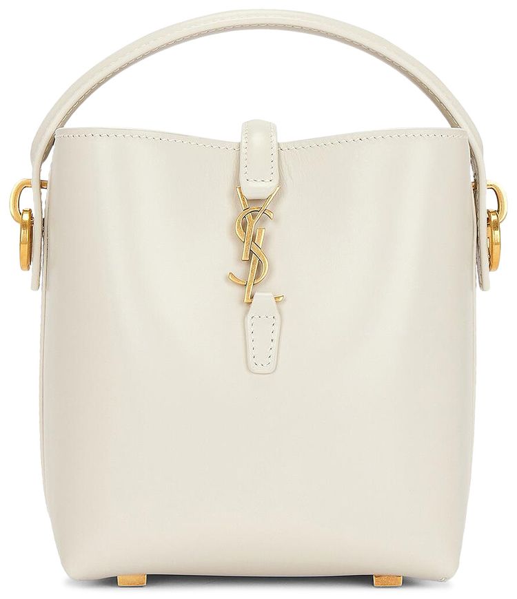 Saint Laurent Le 37 Leather Shoulder Bag Crema Soft
