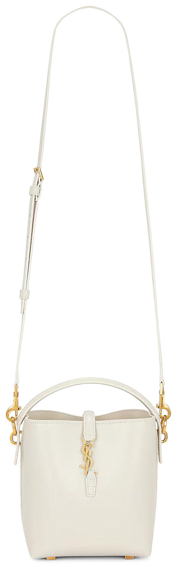 Saint Laurent Le 37 Leather Shoulder Bag Crema Soft