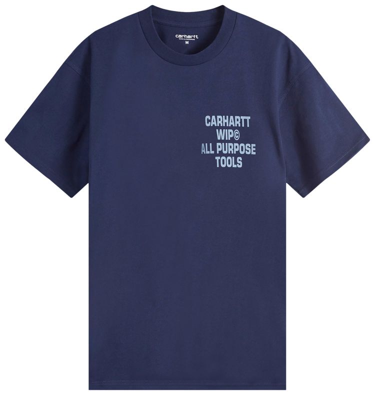 Carhartt WIP Cross Screw T Shirt Air Force Blue