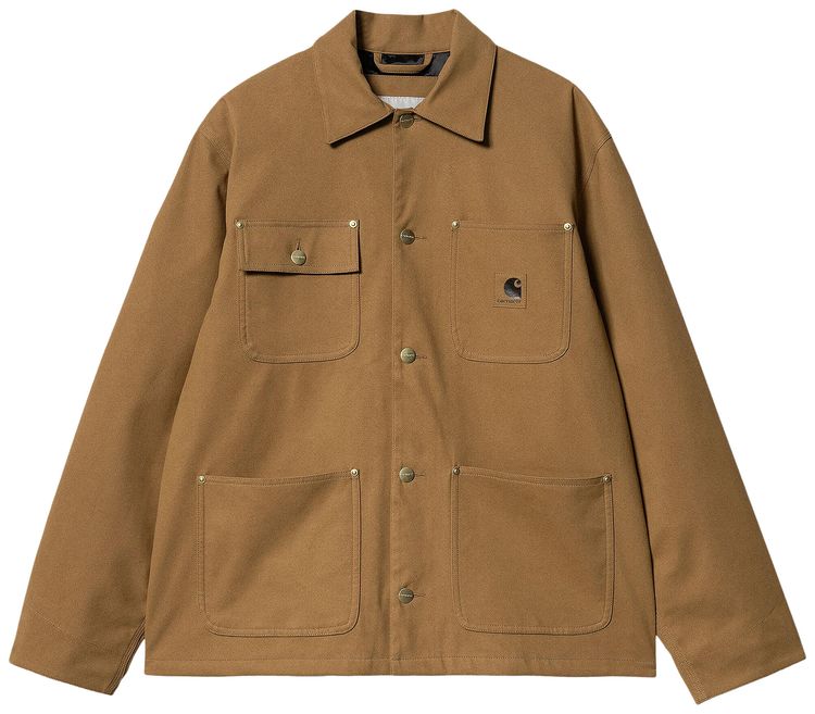 Carhartt WIP Suede Michigan Coat Hamilton Brown