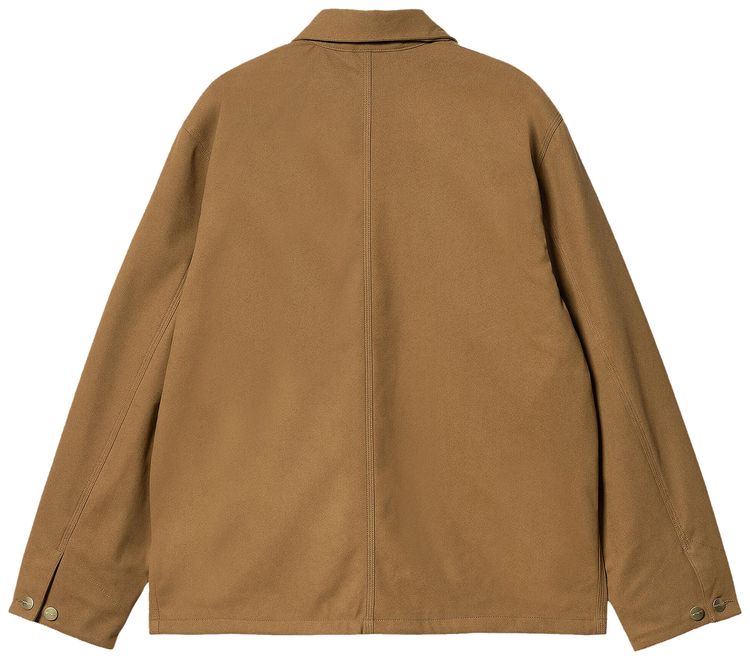 Carhartt WIP Suede Michigan Coat Hamilton Brown