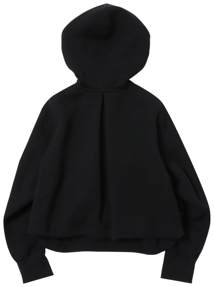 Sacai Sponge Sweat Nylon Twill Hoodie Black