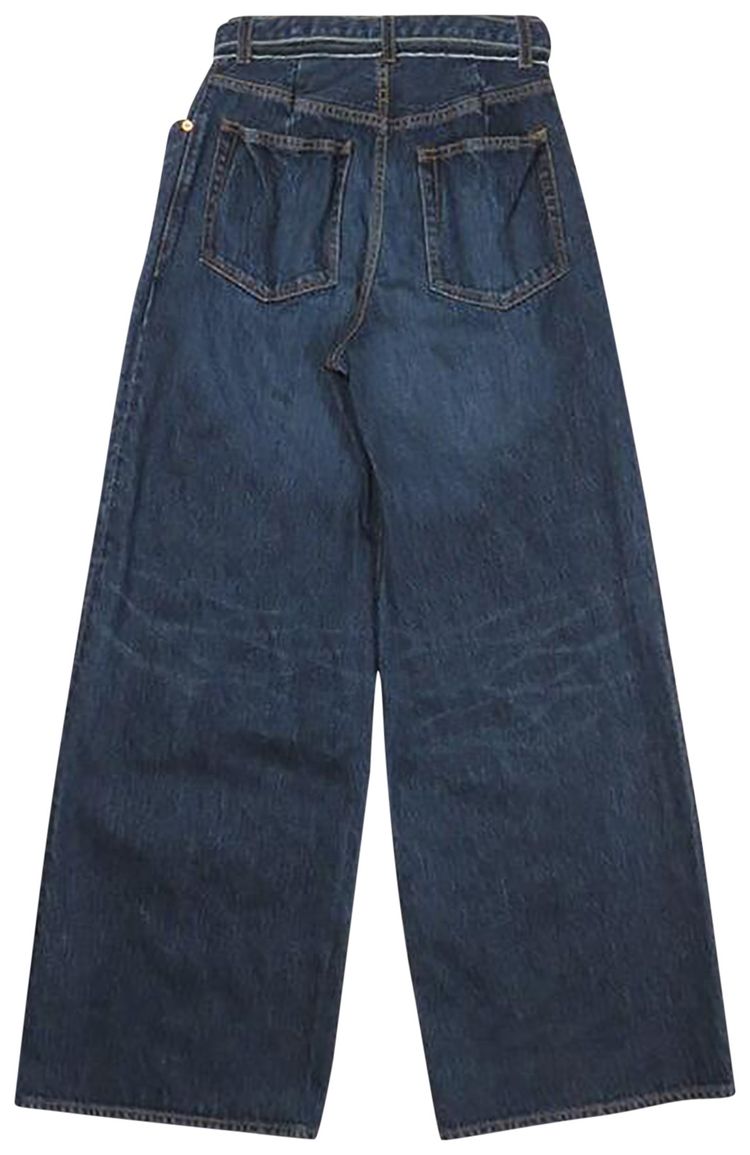 Sacai Wide Denim Pants Blue