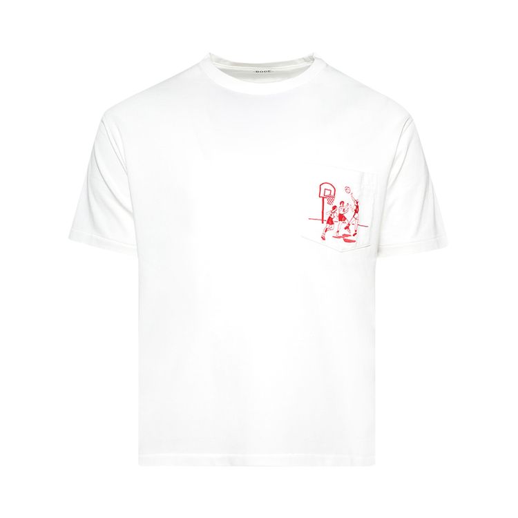 Bode Embroidered Hoop Tee White