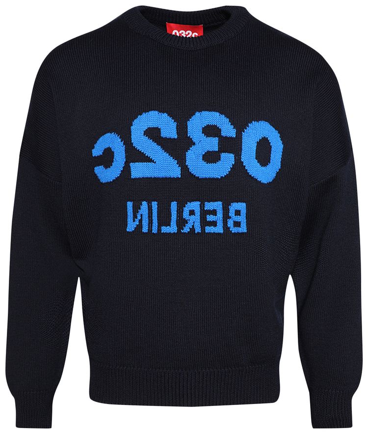 032C Selfie Sweater Dark Blue