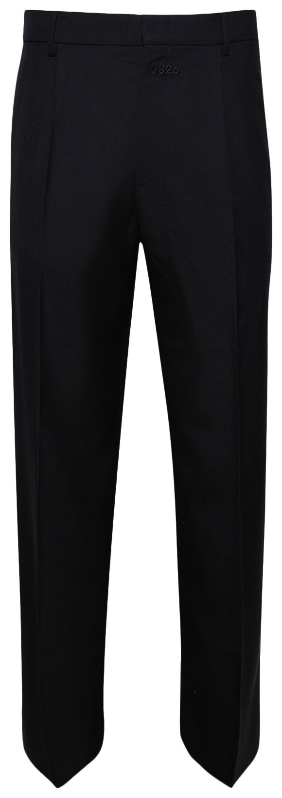032C Wide Leg Suit Trousers Dark Blue