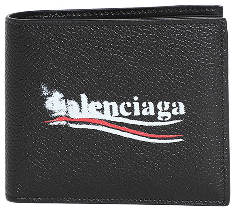 Balenciaga Cash Square Fold Wallet Black