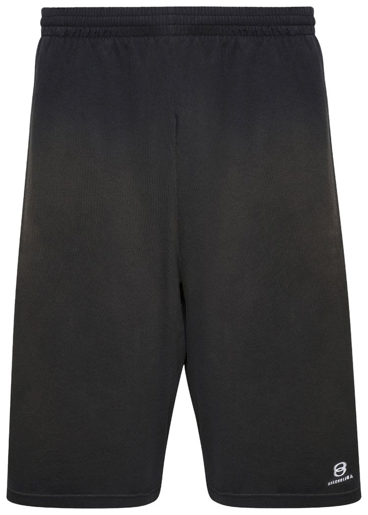 Balenciaga Large Shorts Faded BlackWhite