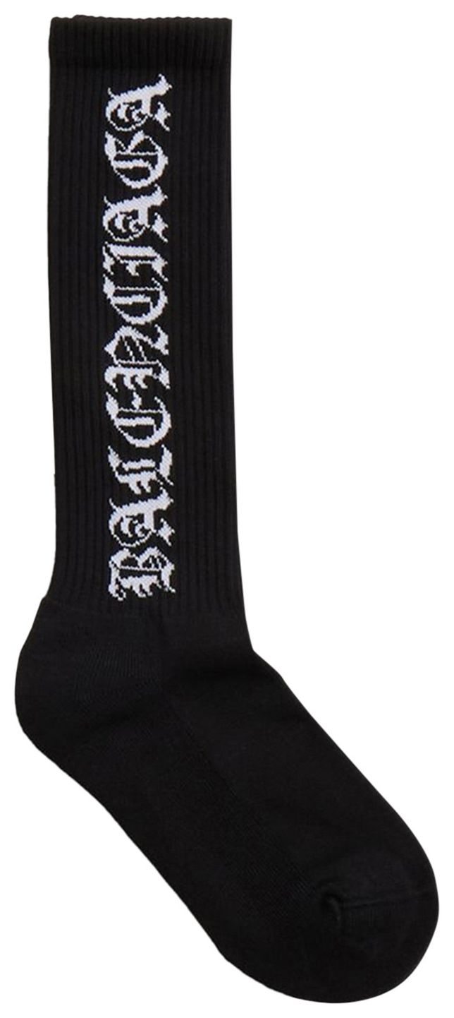 Balenciaga Gothic Tennis Socks BlackWhite