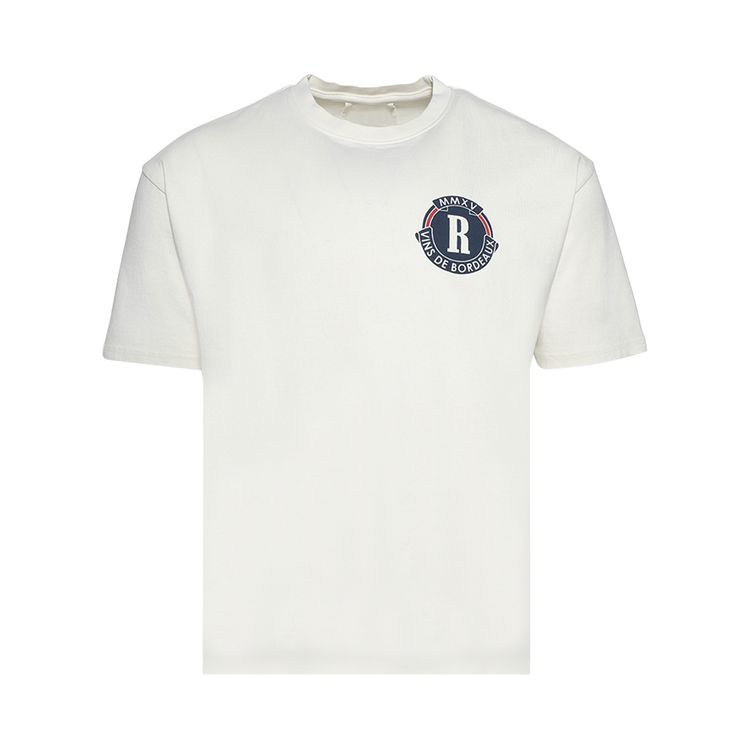 Rhude Bordeaux Wine Tee Vintage White