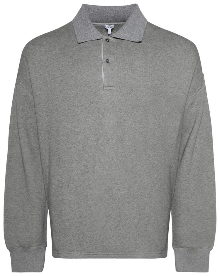 Loewe Polo Sweatshirt Lead Grey