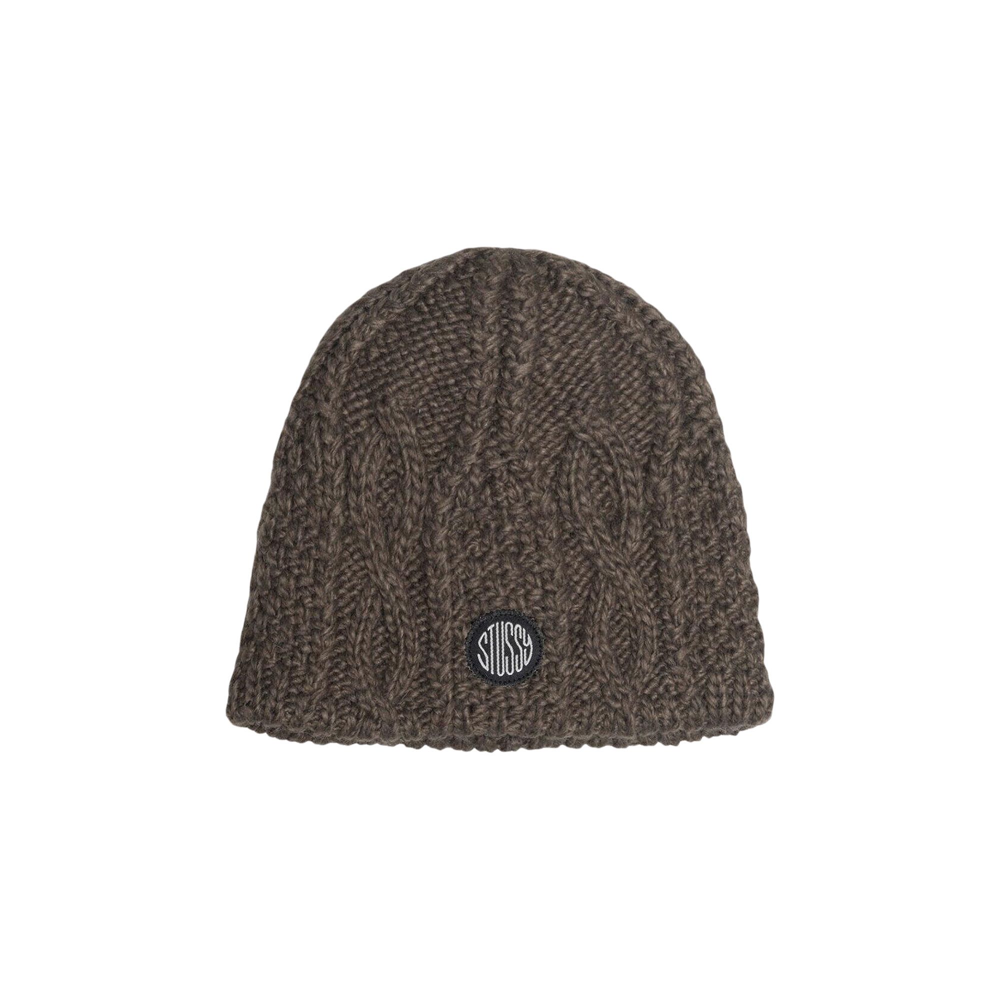 買取り実績  Stussy Buy Cable BROW 1321189 - 'Brown' Beanie Skullcap Knit 帽子