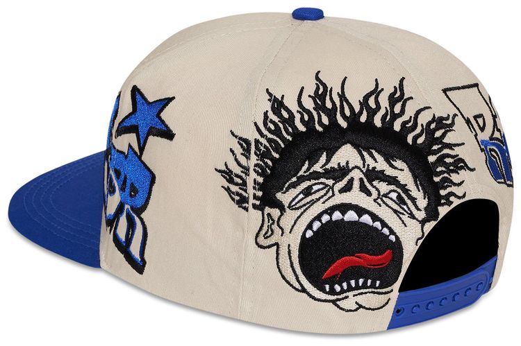 Hellstar Records Snapback Hat BlueWhite