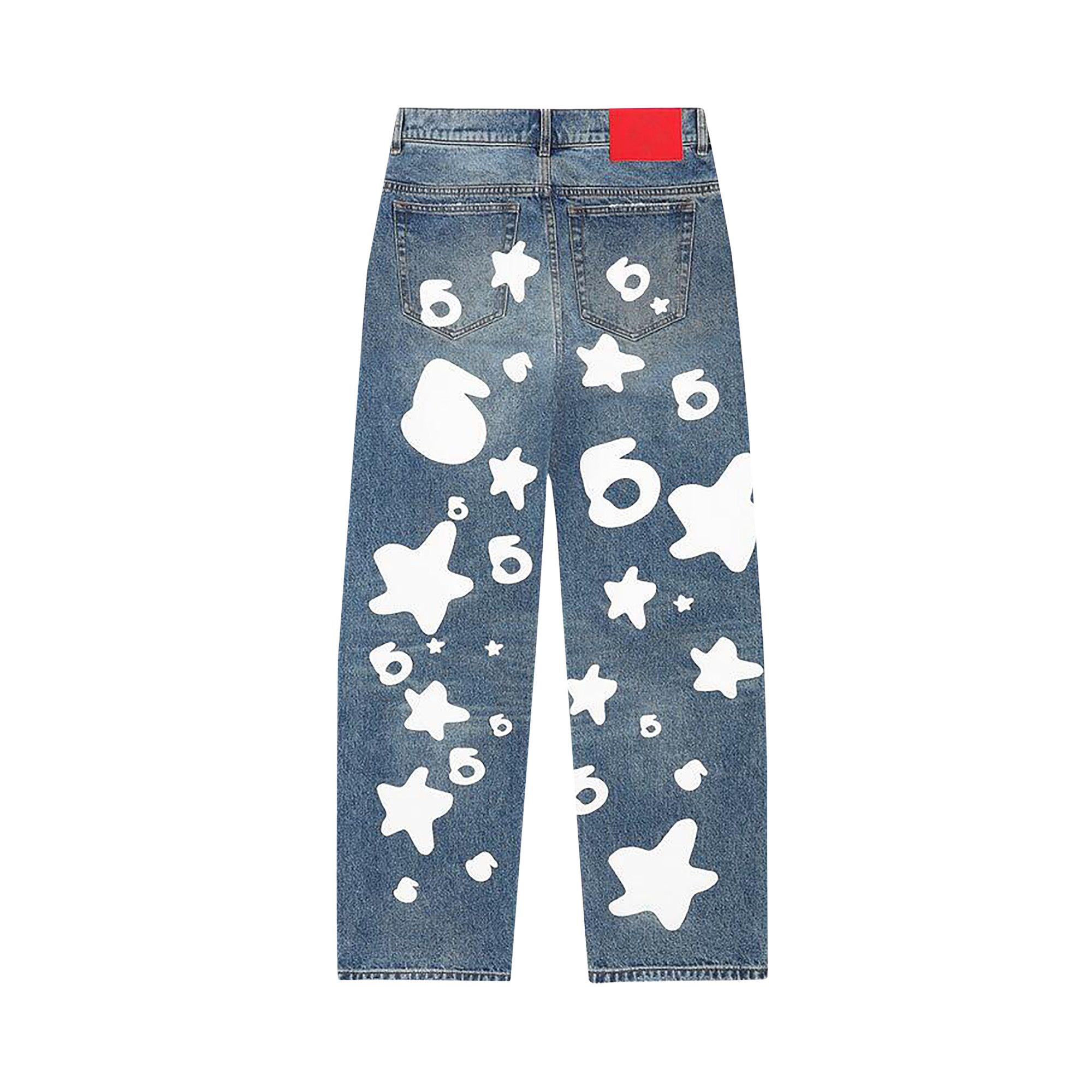 2024人気新作 Sp5der Buy Beluga Wash Indigo 'Light Denim Wash パンツ