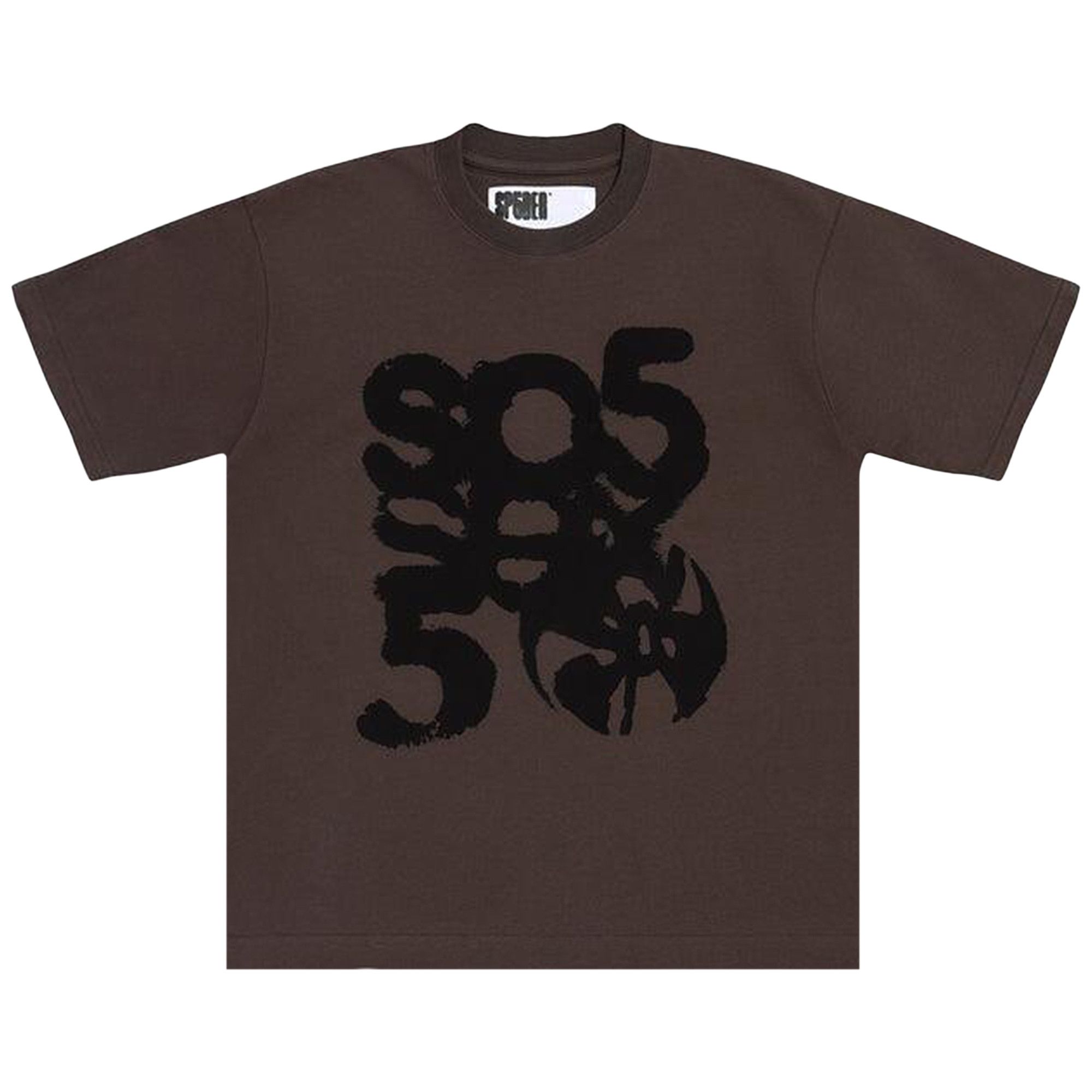 Buy Sp5der Sp5 Sex Tee 'Brown' - T11FW24BRN | GOAT