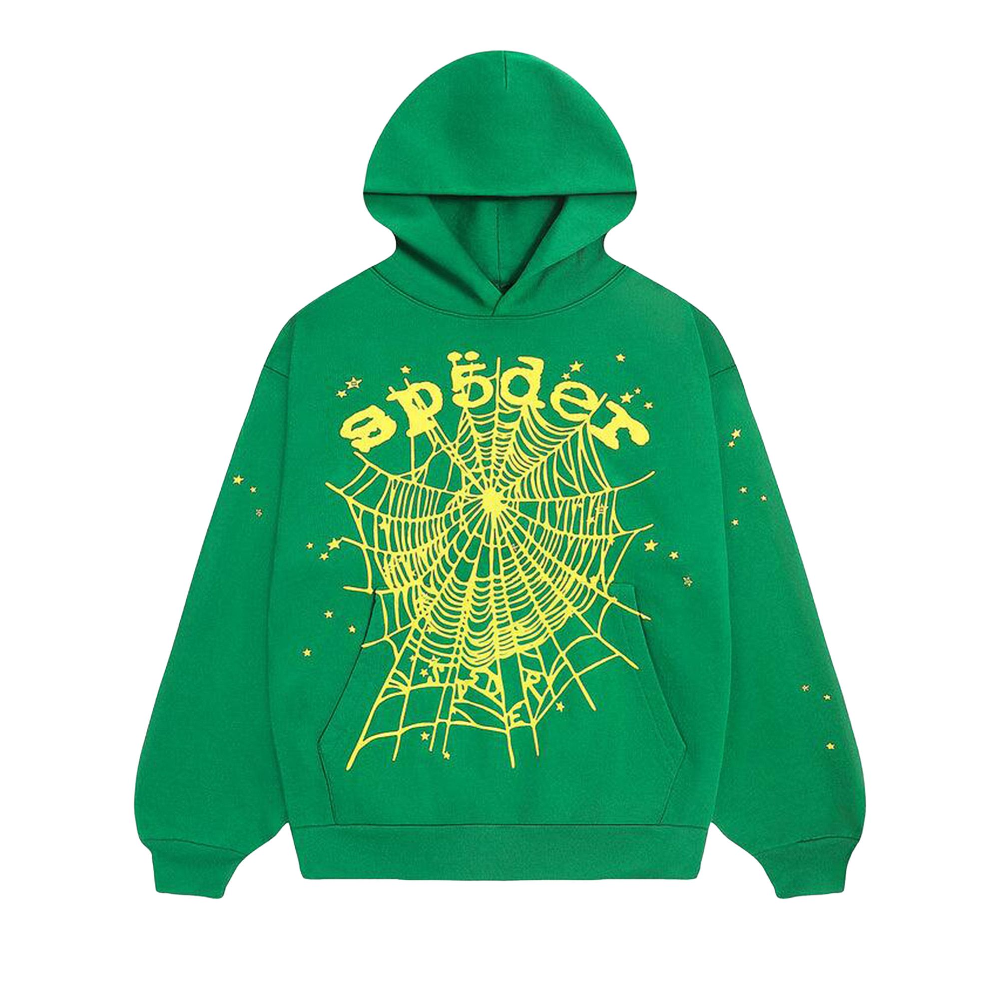 Buy Sp5der Star OG Web V2 Hoodie 'Slime Green' - SS36FW24GRN
