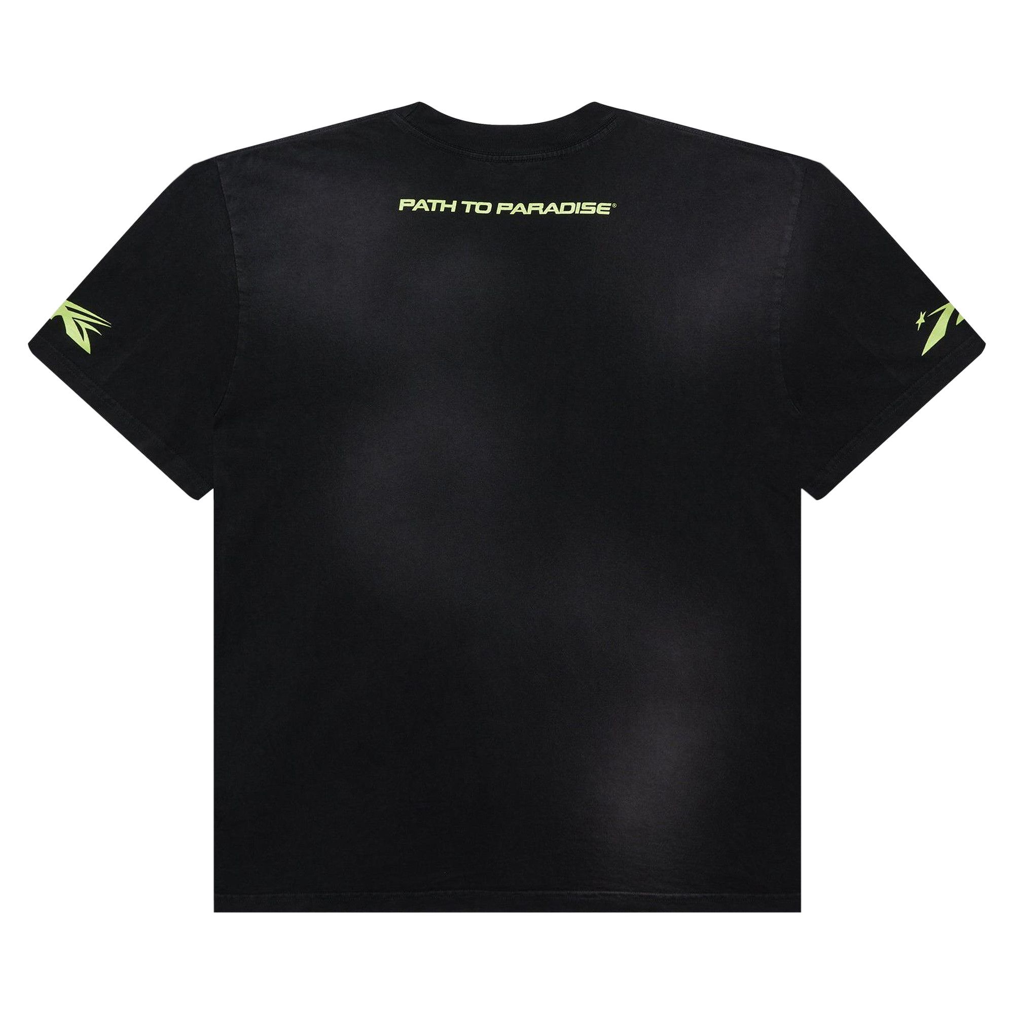 HELLSTAR ☆ THORN Glitter T-Shirt 半袖Tシャツ Buy Hellstar Thorn Glitter T-Shirt 'Green' - HS03TEE002 GREE