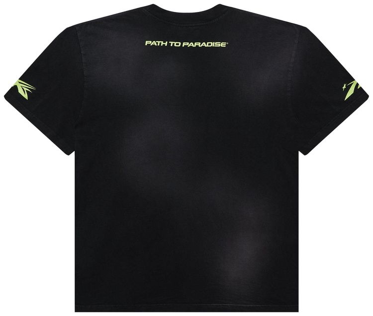 Hellstar Thorn Glitter T Shirt Green