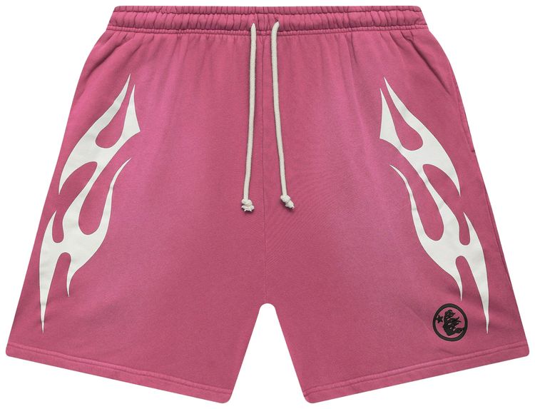 Hellstar Flame Shorts Pink