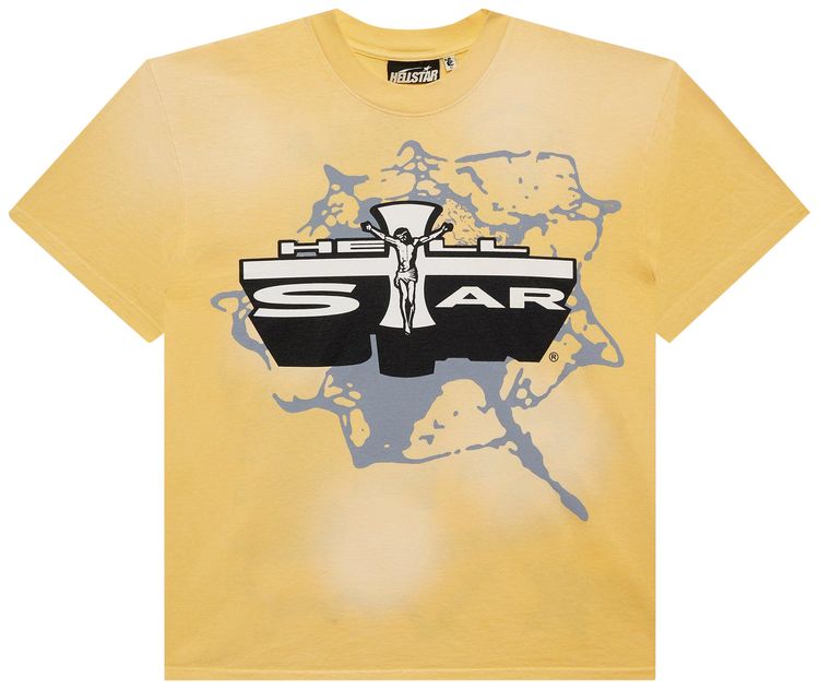 Hellstar Jesus T Shirt Yellow