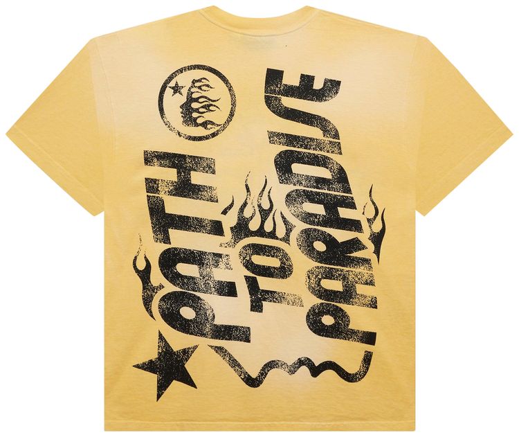 Hellstar Jesus T Shirt Yellow