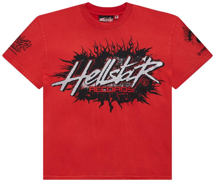Hellstar Records T Shirt Red