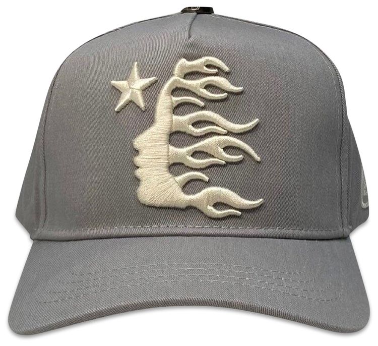 Hellstar OG Logo Snapback Hat Grey