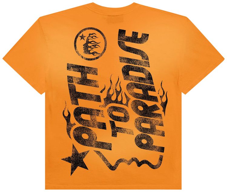 Hellstar Jesus T Shirt Orange