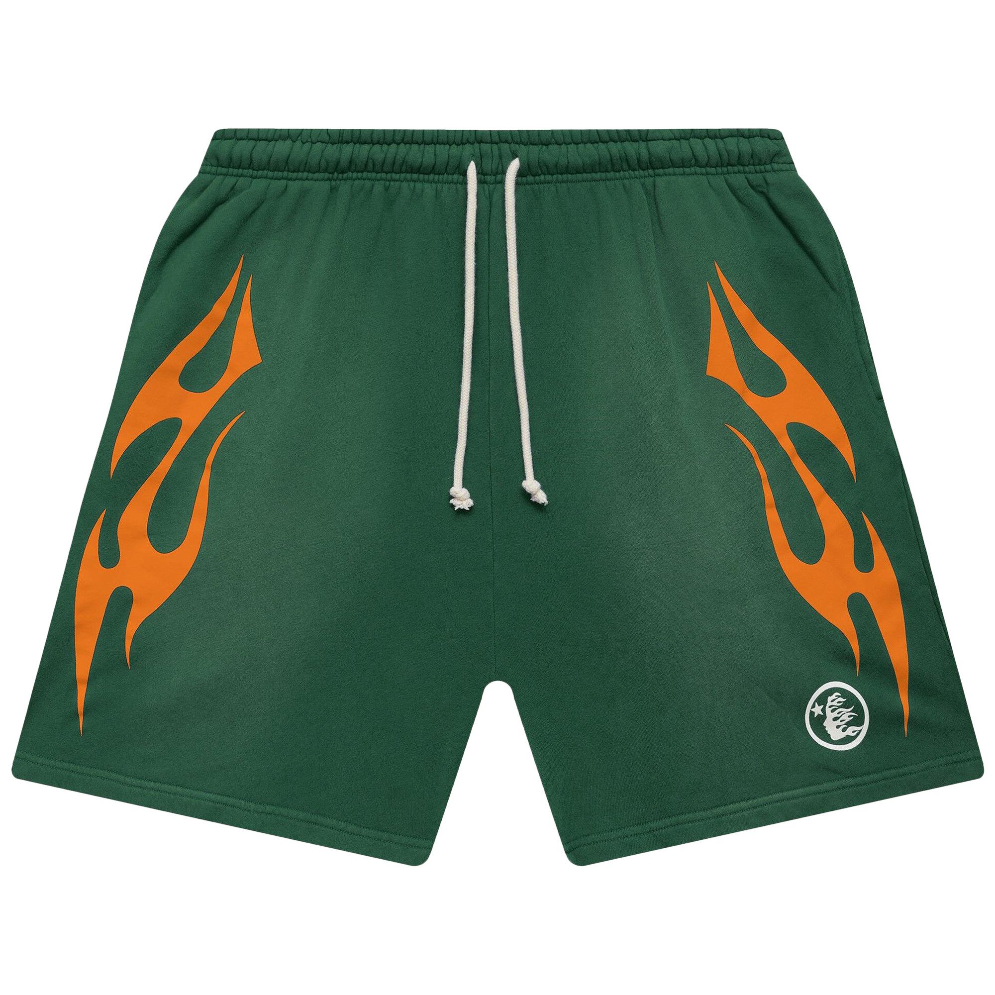 Buy Hellstar Flame Shorts 'Green' - HS03SHO003 GREE | GOAT