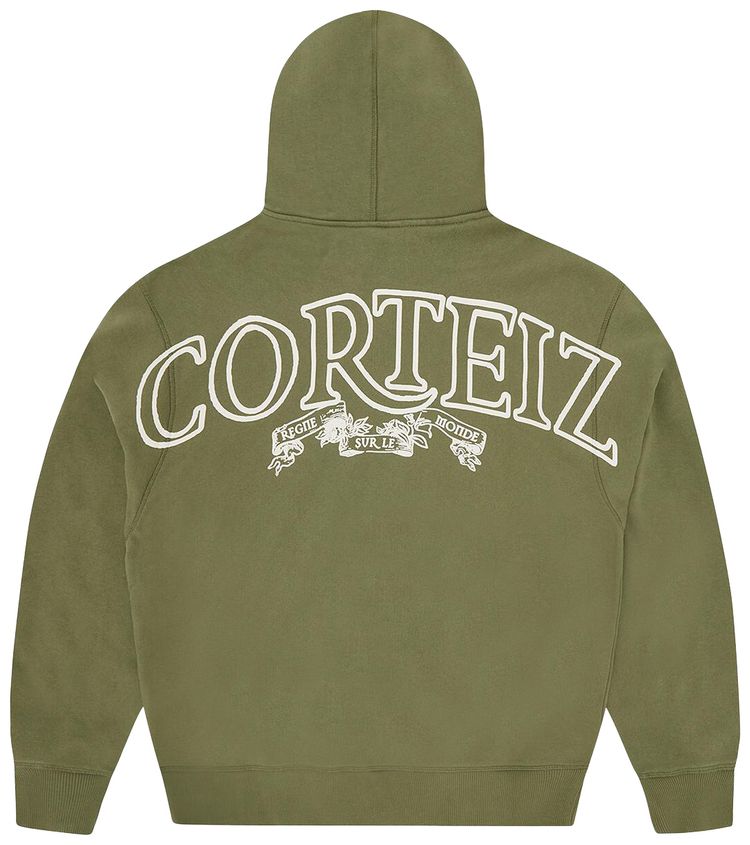 Corteiz CRTZ Superior Royale Zip Hoodie Olive