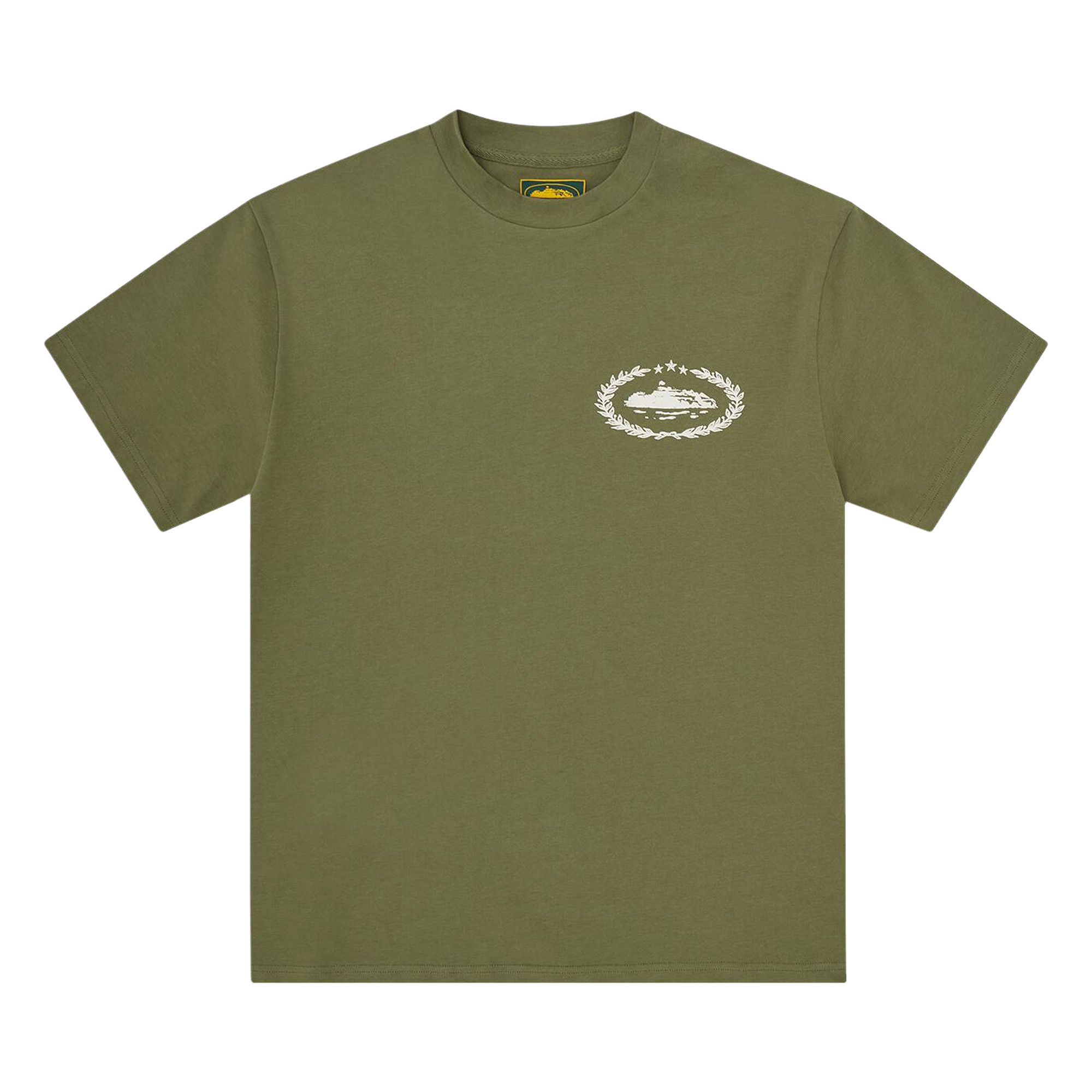 Buy Corteiz CRTZ Royale Heavyweight Tee 'Olive' - 7892