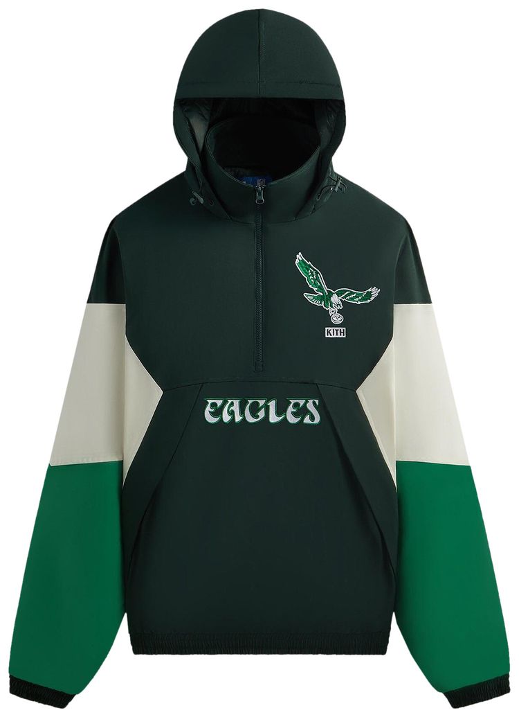 Kith  47 for the NFL Eagles Quarter Zip Anorak With Hood Stadium
