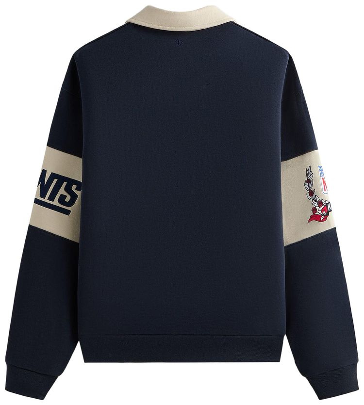Kith  47 for the NFL Giants Nelson Collared Pullover Nocturnal