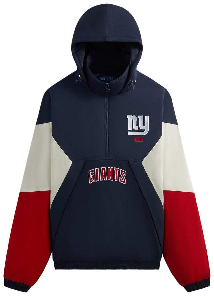 Kith  47 for the NFL Giants Quarter Zip Anorak With Hood Nocturnal