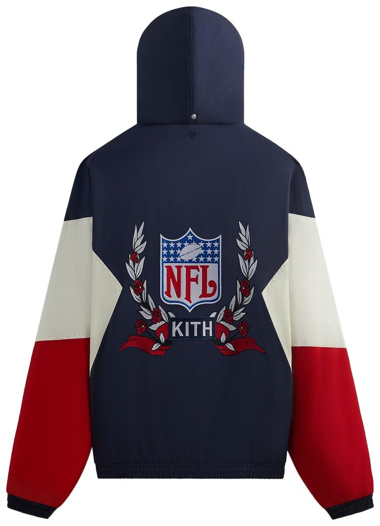 Kith  47 for the NFL Giants Quarter Zip Anorak With Hood Nocturnal