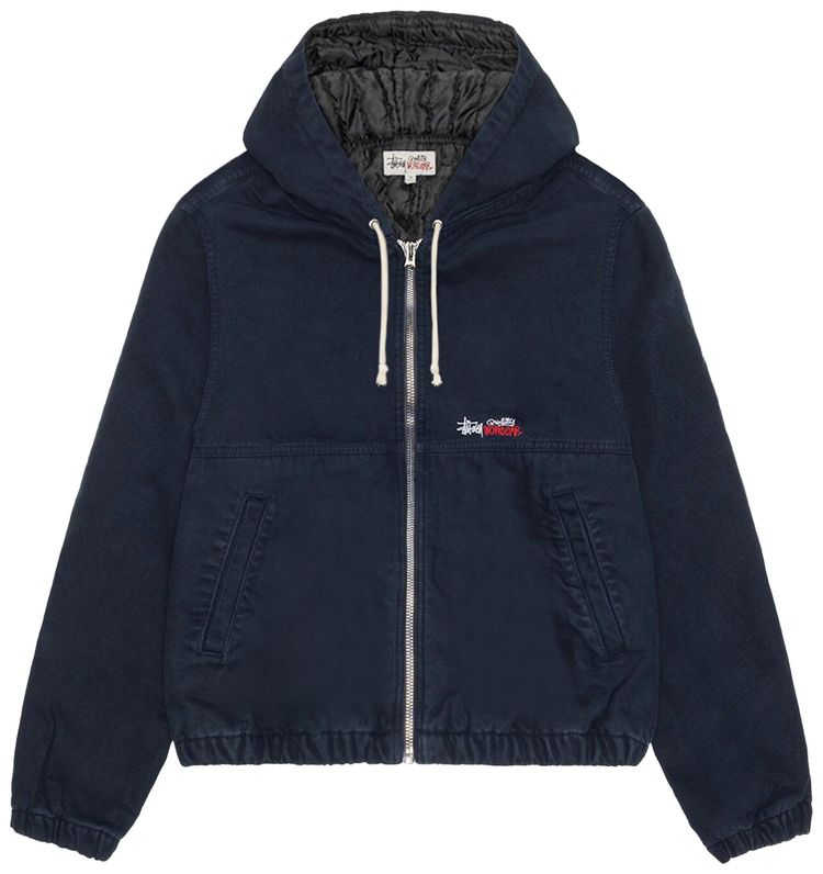 Stussy Insulated Canvas Work Jacket Navy