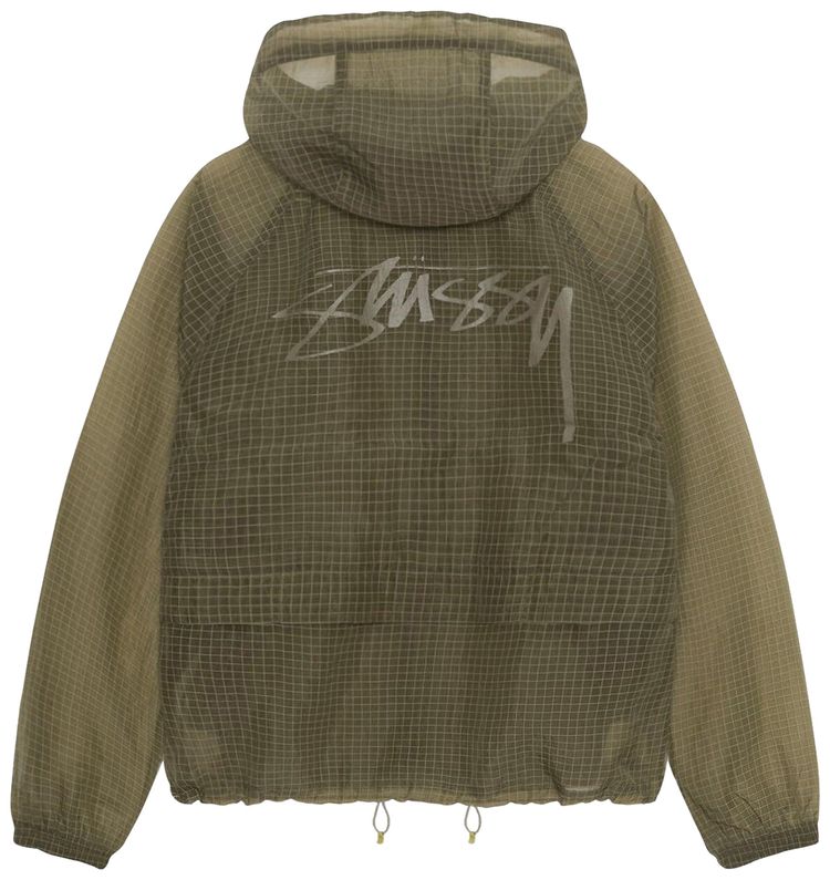 Stussy Transparent Ripstop Beach Shell Olive