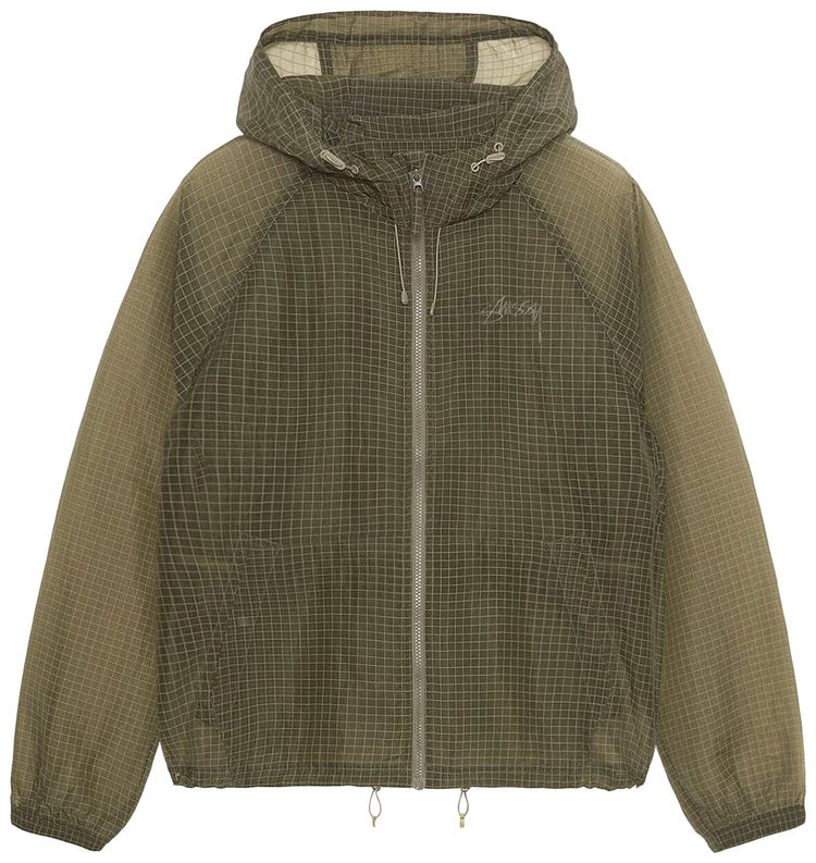 Stussy Transparent Ripstop Beach Shell Olive