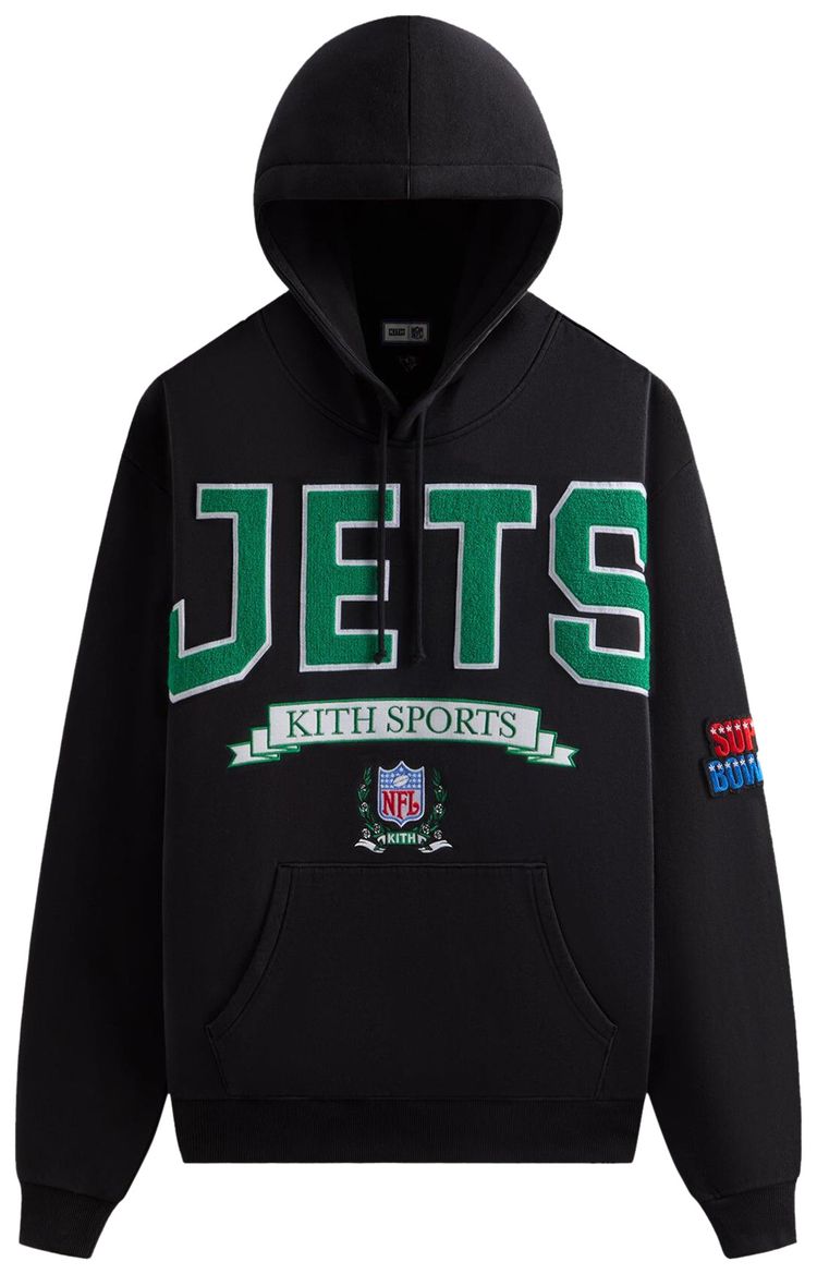 Kith  47 for the NFL Jets Nelson Hoodie Black