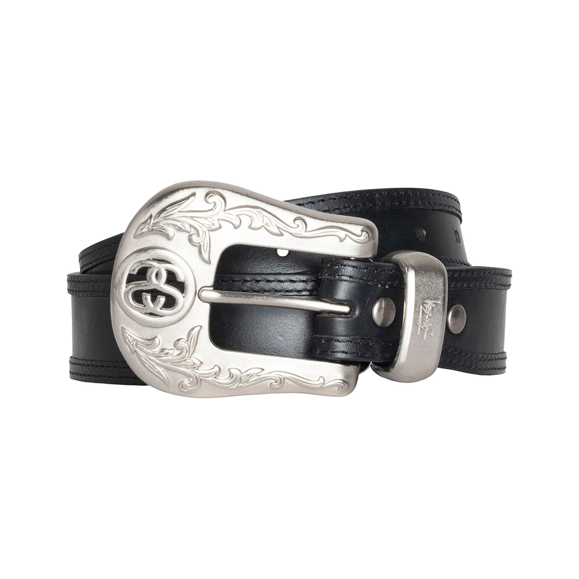 Buy Stussy SS-Link Cowboy Belt 'Black' - 135193 BLAC | GOAT