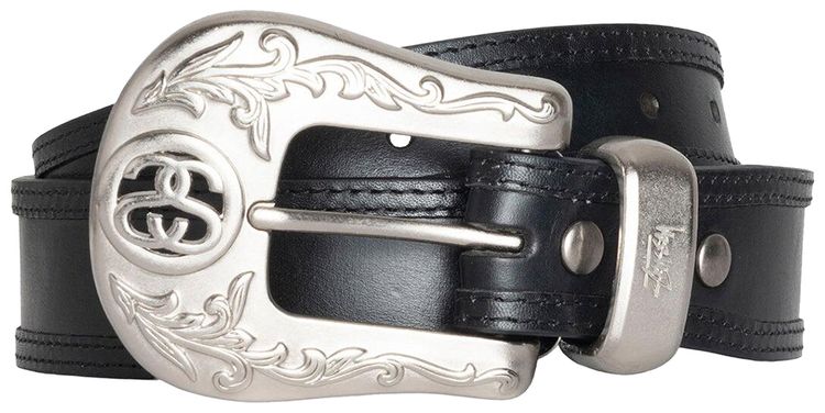 Stussy SS Link Cowboy Belt Black