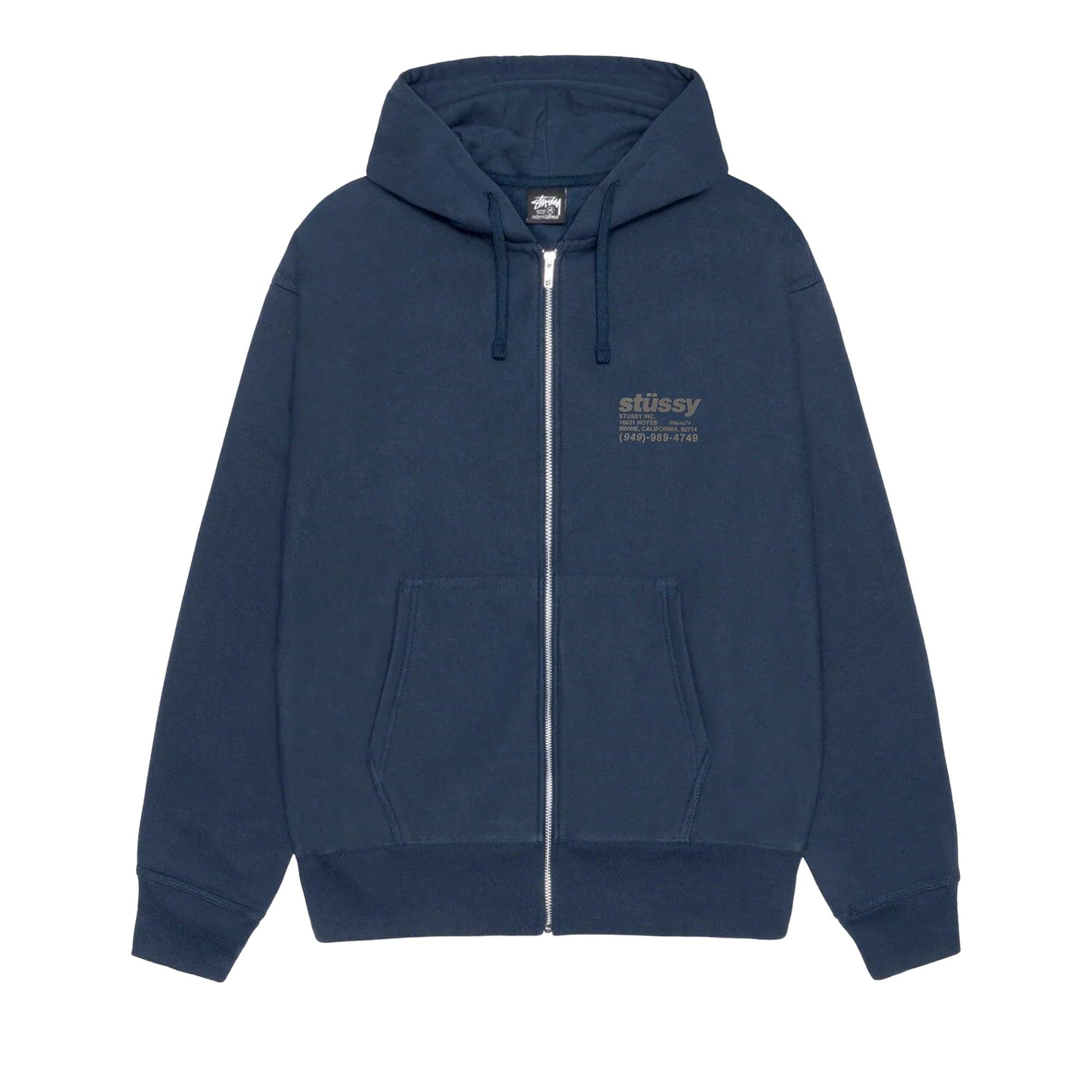 Buy Stussy DNA Zip Hoodie 'Navy' - 1975038 NAVY | GOAT