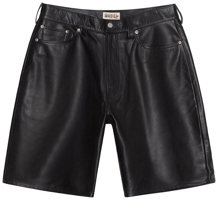 Stussy Big Ol Leather Short Black